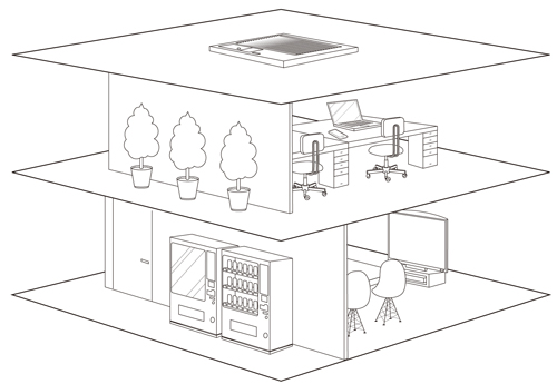 フロア透視図、俯瞰図イラスト作成 / 住友軽金属（現UACJ様）ウェブサイト