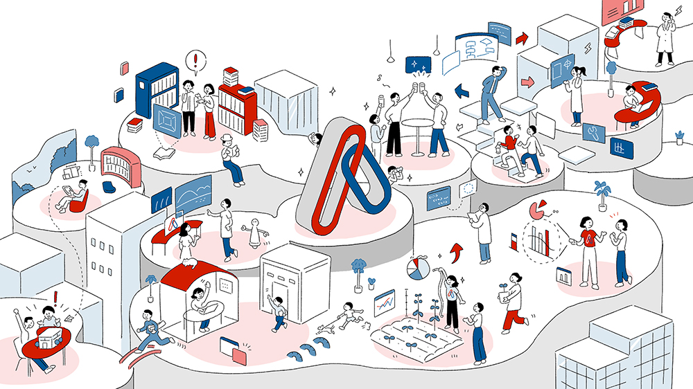 概念図のイラスト。俯瞰図イラスト制作。