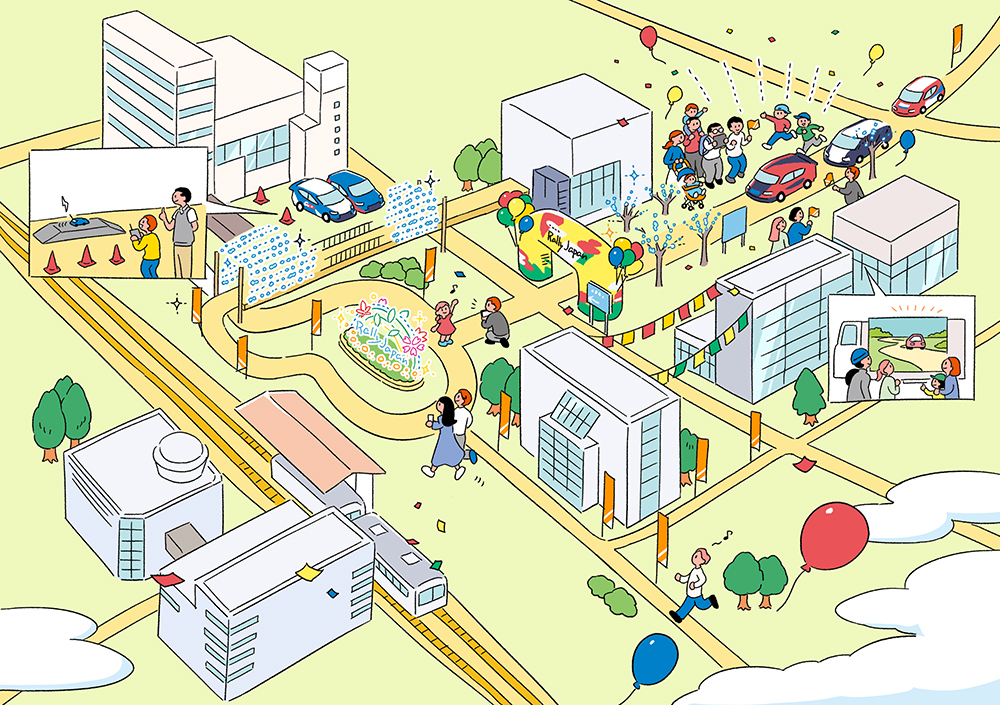 豊田市様 / 俯瞰図イラスト制作