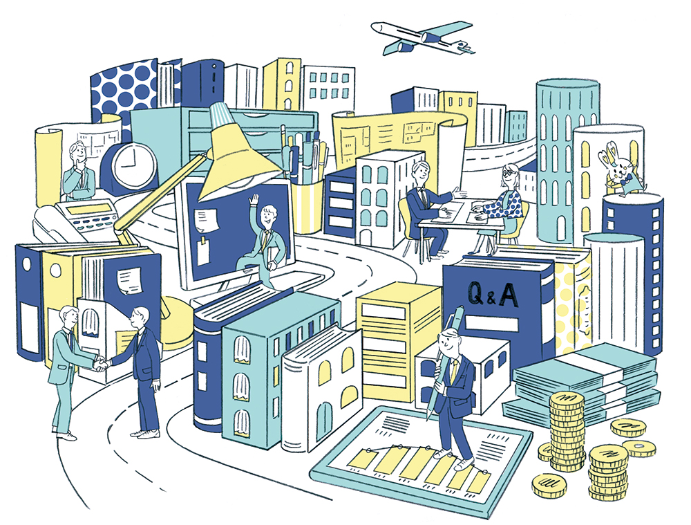 全日本不動産協会様 / ビジョンマップ・俯瞰図イラスト制作